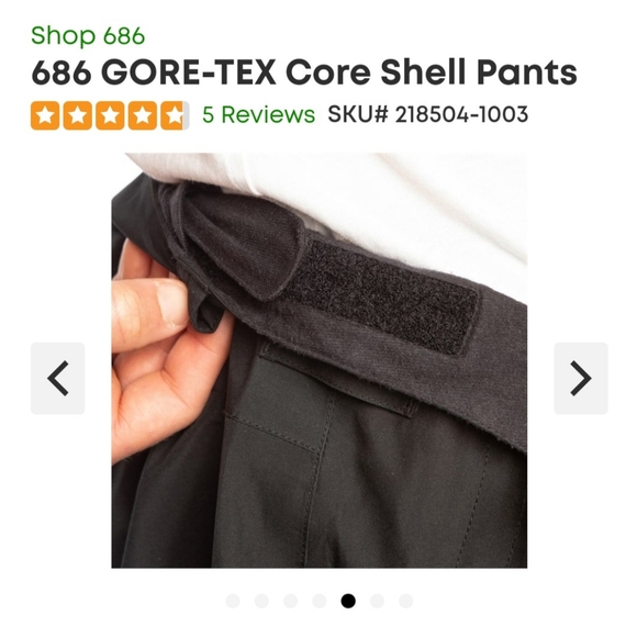 686 GORE-TEX Core Shell Pants - Men's Large Black - Picture 7 of 11